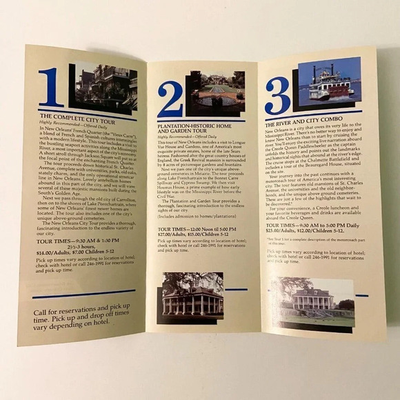 Vintage New Orleans Tour Brochure Mississippi River Cruise and Jazz Festival - Picture 4 of 15